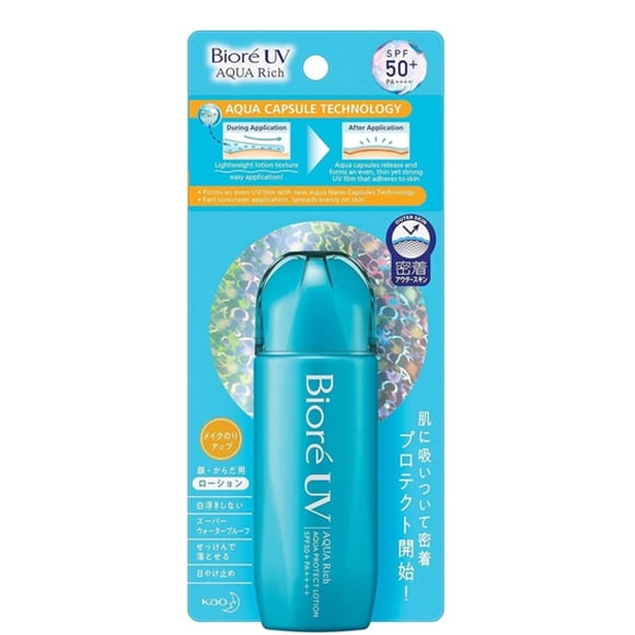 Loción solar Biore UV Aqua Rich Aqua Protect SPF50+