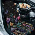thumbnail image 2 of ZUXONGSY Car Seat Cover Towel Butterfly Flower Print Cars Seat Towel Covers Non-Slip Towel Bucket Seat Covers Universal Fit for Cars Suvs Vans Trucks, 2 of 8
