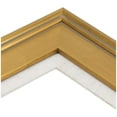 thumbnail image 4 of Creative Mark Elegant Plein Aire Gold Frame with Linen Liner, 6x6" Ornate Open Back Picture Frames, No Glass or Backing, Gessoed Wood, 2.75-inch Wide Moulding, 4 of 7
