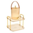 thumbnail image 3 of Beverage Dispenser with Spigot Cold Kettle with Faucet Cold Water Jug Drink Dispenser with Storage Rack for Household Camping 5L gold, 3 of 8