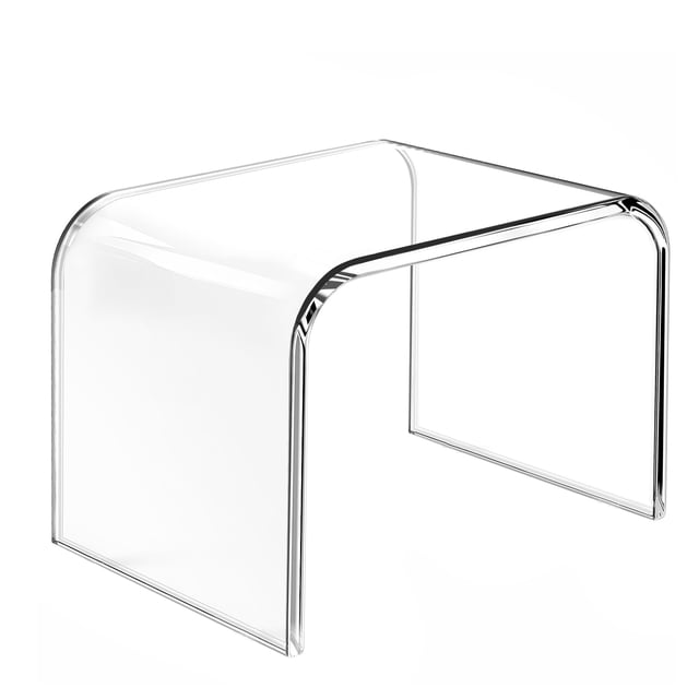 Taburete BOPKOWI acrílico transparente, impermeable, con capacidad de 250 libras