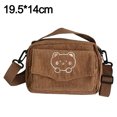 thumbnail image 2 of Hukapapa Lindo y lindo bolso de oso bordado Bolso de hombro para mujermarrón, 2 of 5
