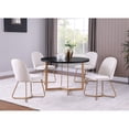 thumbnail image 2 of Sunland Noir avec des Accents de Bronze Table à Manger Ronde en Bois, 2 of 2
