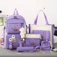 thumbnail image 4 of Nueva mochila escolar para estudiantes de primaria, cinco juegos de mochilas escolares lindas y livianas para niñas, mochilas para niñas, 4 of 5