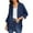 Navy, variant on Women's Cardigan Fashionable And Casual Solid Color V Neck Long Sleeved Button Cardigan,Beige Women's Cardigan M