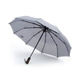 thumbnail image 3 of Viaje plegable camping paraguas sol lluvia al aire libre automático extra de 10 huesos con asa de madera Accesorios a prueba de viento Gris Methold HA009540-03, 3 of 6