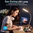 thumbnail image 5 of LED Desk Lamp, 4 AC Outlets & 2 USB Ports, 2 Color Temperatures, Foldable, 4FT Extension Cord, Eye-Caring Desk Light for Home Office, Dorm Room, Workbench, 5 of 8