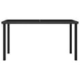 thumbnail image 6 of vidaXL Outdoor Dining Table Garden Porch Patio Table with Glass Top PE Rattan, 6 of 28