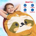 thumbnail image 5 of Silver Lilly Animal Tail Blanket - Plush Animal Sleeping Bag Blanket for Kids (Sloth), 5 of 6
