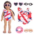 thumbnail image 1 of Ropa y Accesorios para Muñecas MSYO Verano Playa 5 Piezas para Muñecas de 18 Pulgadas, 1 of 6