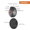 Wireless Trackball Ergonomic Mouse w/ Free & Easy Thumb Control DPI