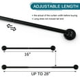 thumbnail image 5 of Turquoize 2 Pack Adjustable Magnetic Curtain Rods 16 to 28 inch Multi-Use for Iron and Steel Place with Upgraded Rotating Head, Black, 5 of 8