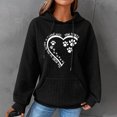 thumbnail image 1 of DPTALR Women Print Round-Neck Long Sleeve Loosen Single Sweatshirt Tops Pullover Blouse, 1 of 4