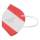 thumbnail image 1 of Ffp2/kn95 Mascarilla Protección de cinco capas 50 piezas Mascarilla para adultos Impresión Certificación Ce Ce0598 Embalaje individual ShuxiuWang 8390605865473, 1 of 1