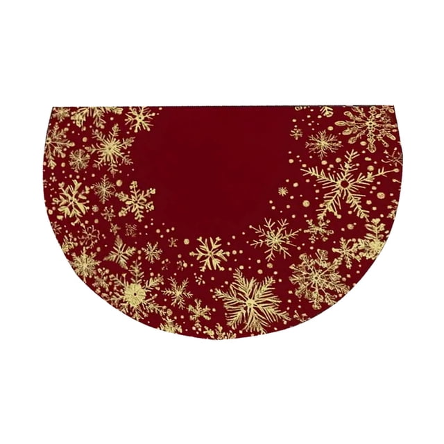 Conjunto de Baño de Navidad Alfombra de Navidad Puerta de Entrada Alfombra Semicircular Alfombra de Pie Absorbente Del Hogar Alfombra Antideslizante Alfombra de Baño Alfombra Antideslizante Alfombra D