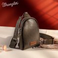 thumbnail image 5 of Wrangler Crossbody Sling Bags for Women Cross Body Fanny Pack Purse with Detachable Strap Zipper 7.5 "H, Distressed-Dark Brown, Distressed-CAMO, 5 of 8