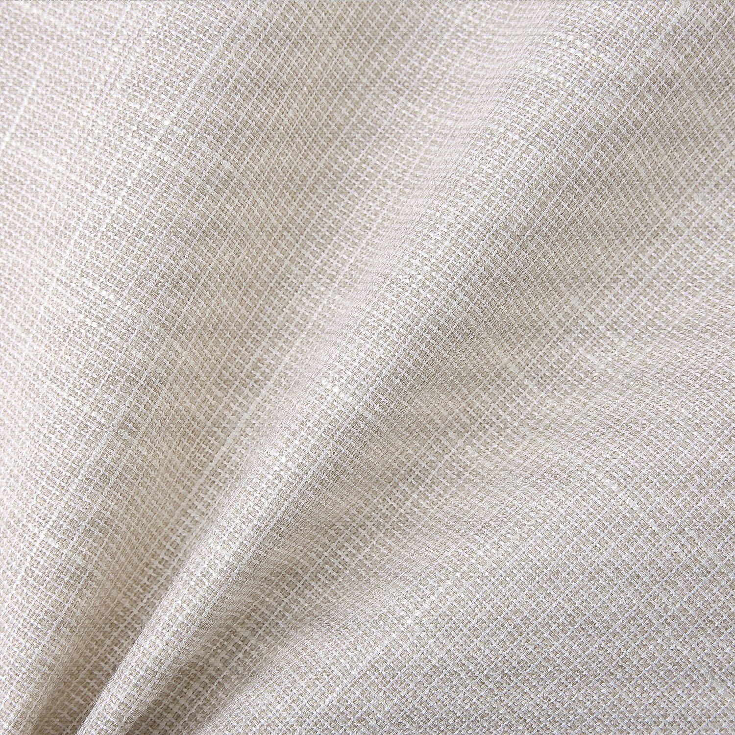 Phantoscope Soft Textured Linen-Look Decorative Throw Pillows, 18 x 18 in, Beige, 2 Pack