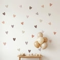 thumbnail image 2 of REGALWOVEN 64pcs Heart Shape Wall Stickers for Bedroom Living Room Decoration Girls Room Nursery Room Dotted Hearts 11.8" x 8.9", 2 of 7