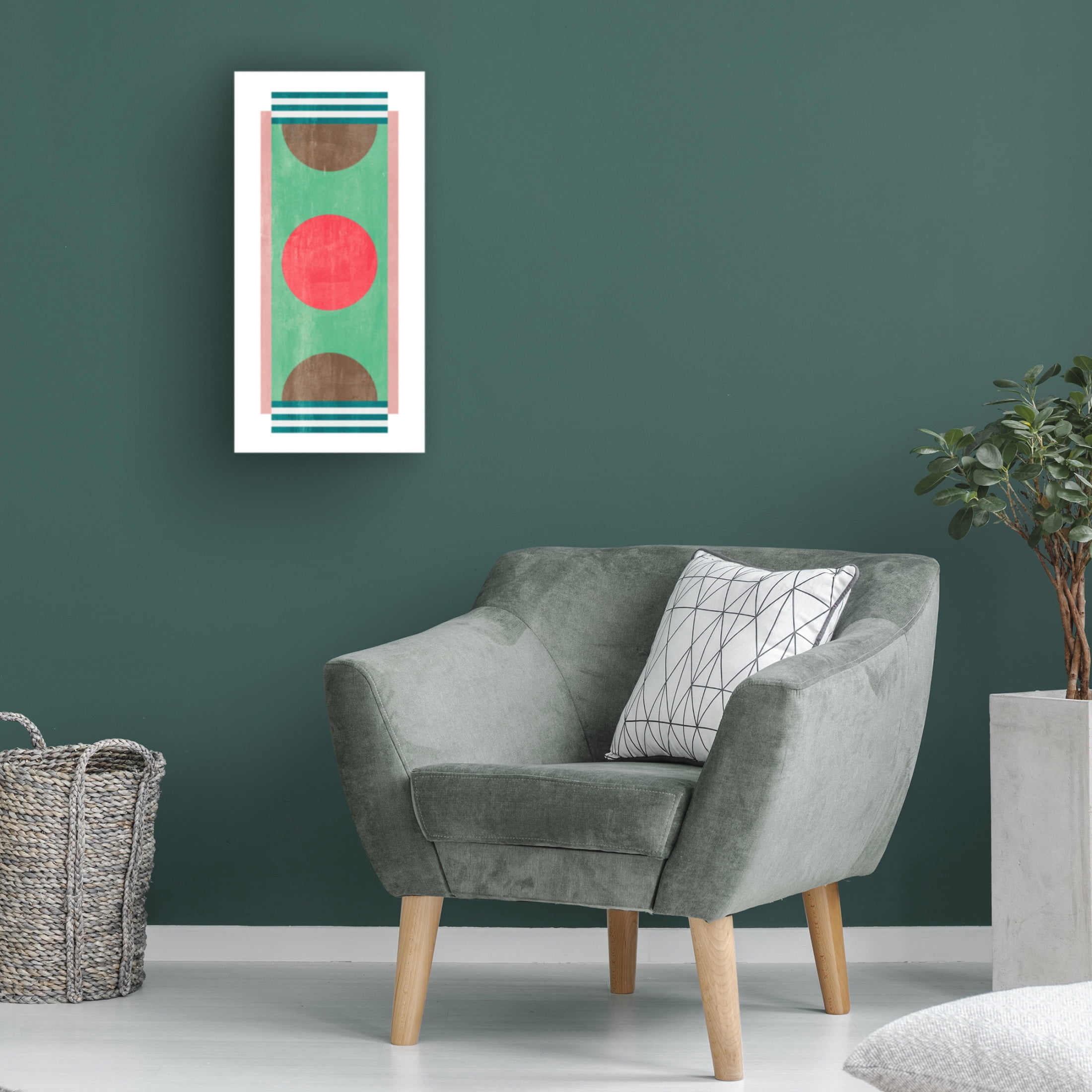 Canvas Wall Art - Melissa Wang 'Sweet Blocks II' Wall Art for Living Room, Bedroom, or Office Décor by Trademark Fine Art - 10 x 19 Inches