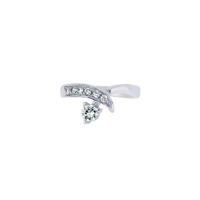Bague d'Orteil en Argent Sterling 925 avec Design Cz