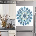 thumbnail image 6 of Dishwasher Magnet Cover Magnetic Fridge Door Cover Home Kitchen Decor Mandala Peacock Feathers 23"x 26", 6 of 6