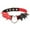 half black red, variant on Choker Necklace Gothic Devil Collar for Halloween Attend Concerts Night Club black pink