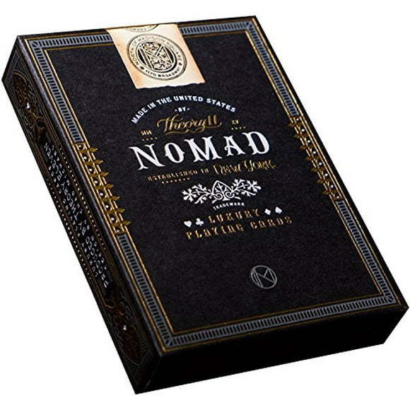 theory11 Cartes à Jouer Nomades, Noir, 3.5 x 2.6 x 0.7 Pouces