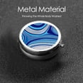 thumbnail image 6 of ZICANCN Round Pill Box Organizer with 3 Compartment, Elegant Luxury Blue Gradient Portable Travel Pill Cases for Pocket or Purse, 6 of 6