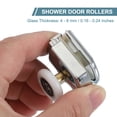 thumbnail image 3 of Uxcell Single Shower Door Rollers Copper Bottom Wheels Pulleys Guide 23mm 4, 3 of 6