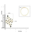 thumbnail image 4 of Angara Natural 0.43 Ct. Blue Sapphire Fashion Ring in 14K Yellow Gold for Women (Ring Size: 3), 4 of 9