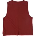 thumbnail image 2 of ASICS Womens Front Fold Muscle Tank Top, Red, X-Large, 2 of 2