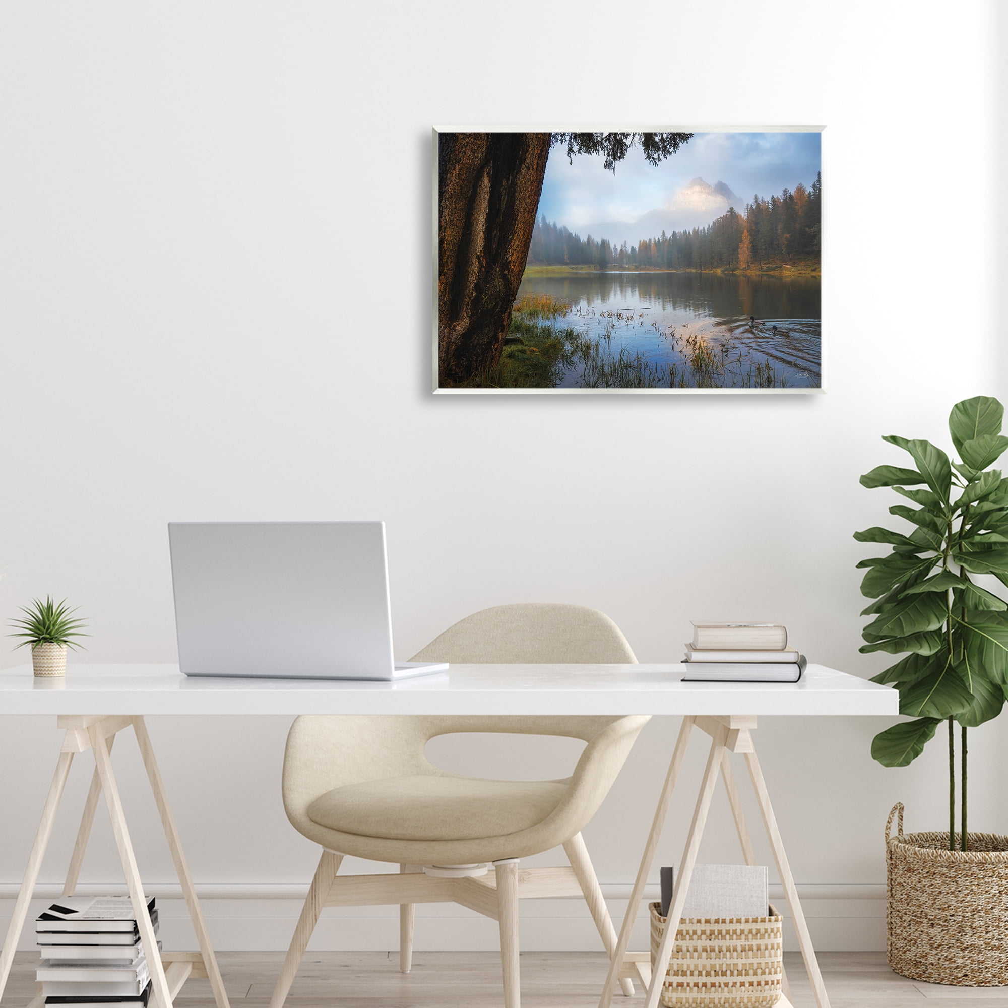 Stupell Industries Autumn Forest Reflections Wall Plaque Art, design by Martin Podt