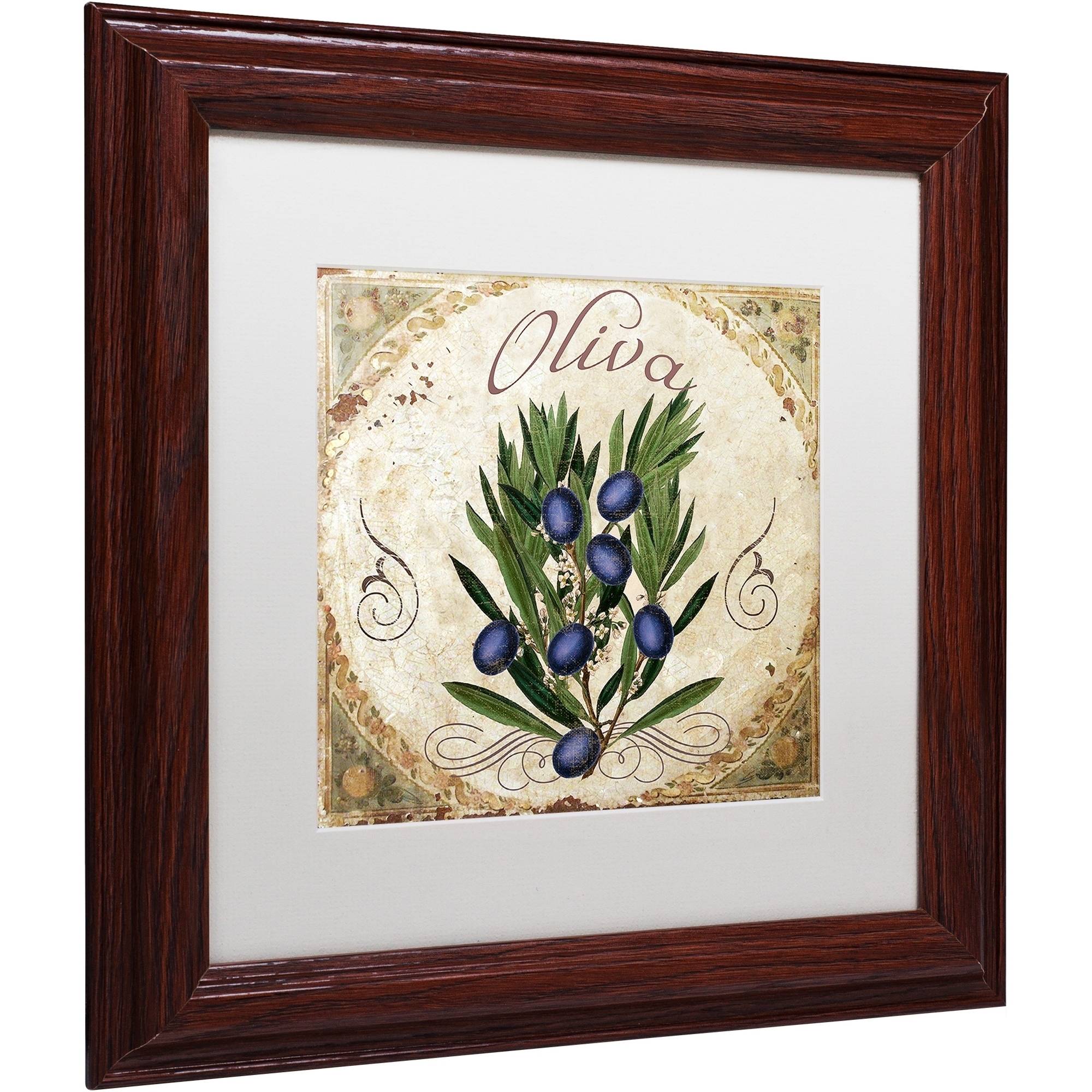 Trademark Fine Art "Mangia V" Canvas Art by Color Bakery White Matte, Wood Frame