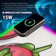 thumbnail image 2 of Cute Cartoon Strawberry Wireless Charging RGB Gaming Mouse Pad Large Keyboard Mat Rubber Base 13 Light Modes, 2 of 6