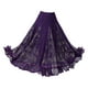 thumbnail image 3 of Falda de Baile de Salón para Mujer, Falda Española, Ropa, Vestido de Fiesta, Falda de Danza Del Vientre, Vestido de Tango, Falda Larga Oscilante, Disf Talla XL Morado, 3 of 8