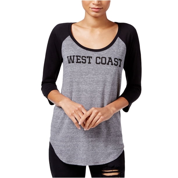 Rachel Roy - Camiseta gráfica para mujer de la costa oeste, gris, mediana Rachel Roy Camiseta gráfica