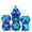 Purple Cyan with Glitters, variant on Cusdie 7-Die Diagonals DND Dice D&D Dice Set Resin Polyhedral Dice for Role Playing Game Board Games Warhammer MTG