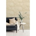 thumbnail image 4 of Beige Metallic Garden Tropical Wallpaper, Double Roll, 57 sqft, 4 of 4