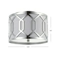 thumbnail image 4 of JONATHAN Y Hex 2-Light 12.5" Metal LED Flush Mount, Chrome, 4 of 8