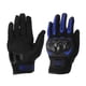 thumbnail image 1 of 1 Pair Motorcycle Winter Warm Touchscreen Driving Gloves XXL Black Blue Polar Fleece, 1 of 6