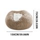 thumbnail image 3 of 1pc Funda de silla, grande circular, suave y mullida cómoda funda de sofá de terciopelo, para sala de estar, dormitorio, oficina, decoración del hogar, SOLO FUNDAS SIN RELLENO, 150cmx75cm, Caqui, 3 of 4
