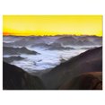 thumbnail image 2 of Foggy Sunrise Over Mountains - Landscape Canvas Art Print, 2 of 3
