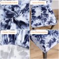 thumbnail image 3 of Stretchy Dining Chair Covers Set of 4, Elastic Kitchen Chair Slipcovers Removable Protective Cover Nonslip for Hotel Dining Room Ceremony Banquet Wedding Party (4 Pack, Navy Blue -Graffiti), 3 of 8