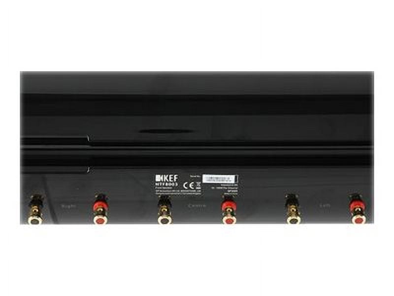 KEF HTF8003 3-way Bookshelf, Wall Mountable Speaker, 100 W RMS, Gloss Black