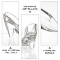 thumbnail image 2 of Eease Womens Slide Slippers Glass Slipper Crystal Shoe Ornament, 2 of 6