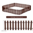 thumbnail image 2 of OUNONA 2Pack Decorative Mini Fence Wood Assorted Color Realistic Shape Gardening, 2 of 6