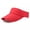 Red, variant on Men Women Sport Headband Classic Sun Sports Visor Hat Cap