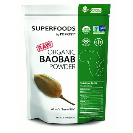 MRM Super Foods Raw Organic Baobab Powder, 8.5 Oz