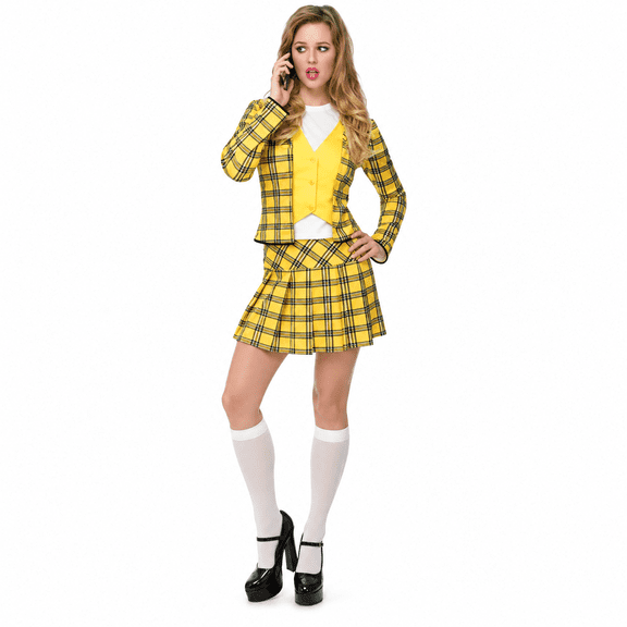 Franco Notionless Adult Women's Yellow Plaid Costume, 1X