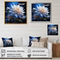 thumbnail image 4 of Designart "Harmonious Crystal Blue Cornflowers" Cornflowers Floater Framed Wall Art Prints, 4 of 5